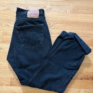 Vintage 1990s Levi's 501s Men's Black Jeans